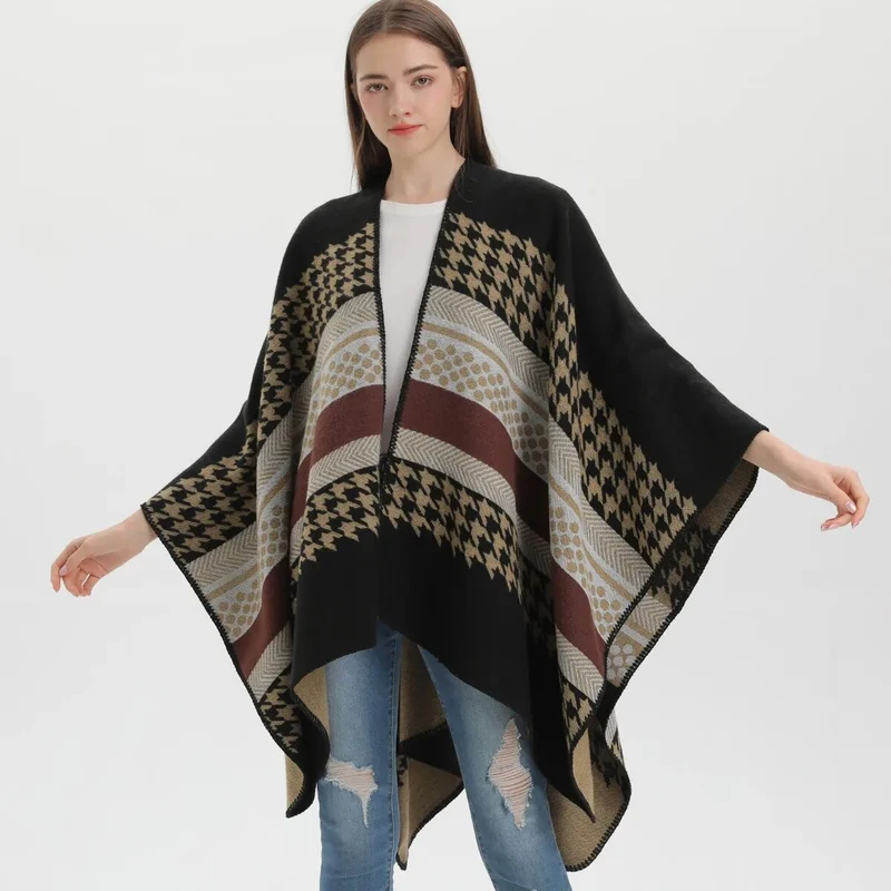 Poncho Femme Chaud