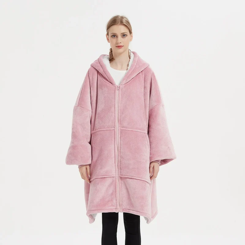 Poncho Polaire Femme Fermeture Eclair