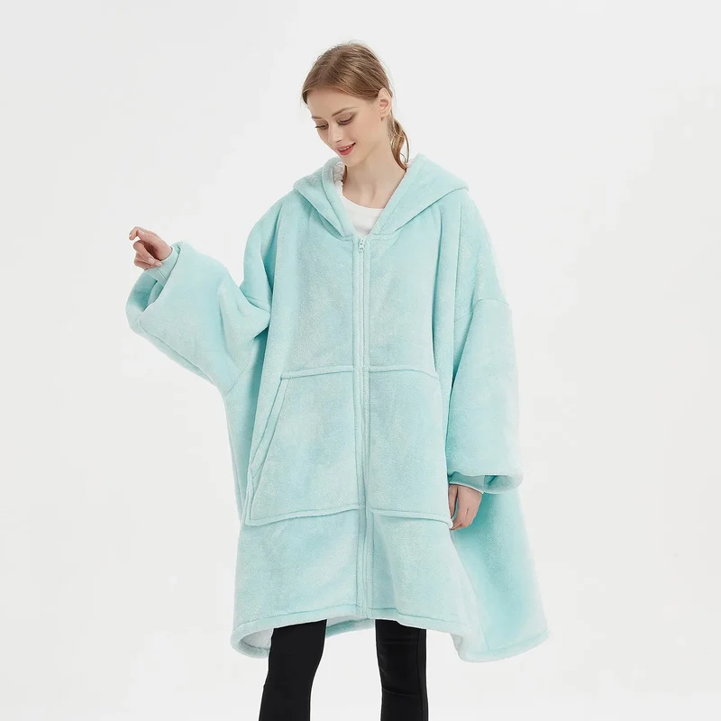 Poncho Polaire Femme Fermeture Eclair