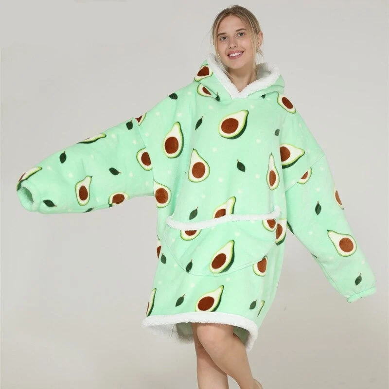 Poncho Polaire Femme Avocats