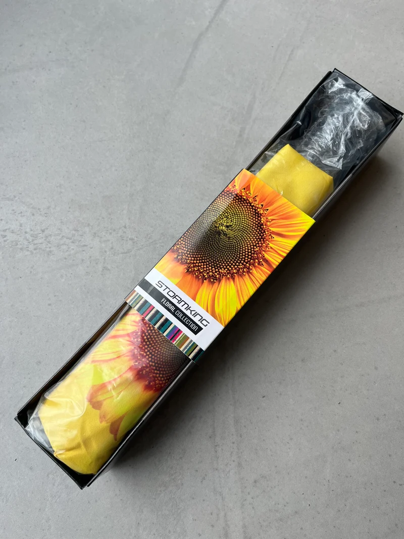 StormKing Auto Folding Floral Umbrella - Sunflower | Auto Open & Close | Gift Boxed | 103cm