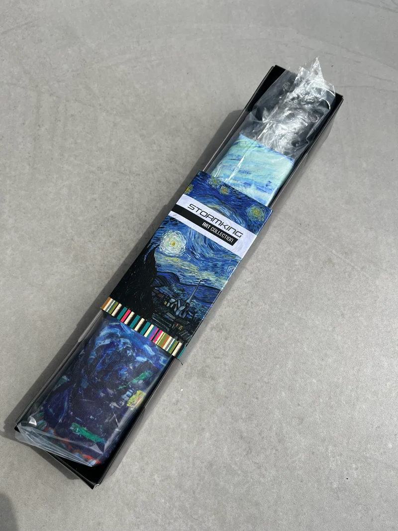StormKing Auto Folding Artist Umbrella - Van Gogh Starry Night | Auto Open & Close | Gift Boxed | 103cm