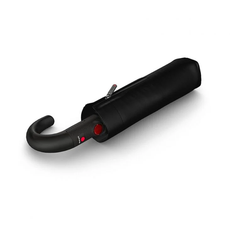 Knirps T.260 Medium Duomatic Folding Crook Umbrella | Auto Open & Close | Wind Tunnel Tested 150km/h | Hook Handle