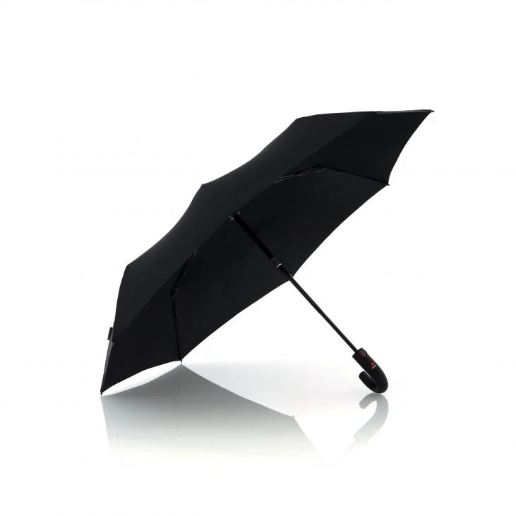 Knirps T.260 Medium Duomatic Folding Crook Umbrella | Auto Open & Close | Wind Tunnel Tested 150km/h | Hook Handle