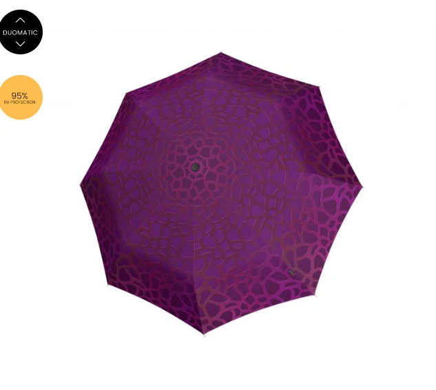 Knirps T.200 Medium Duomatic Folding Umbrella | Auto Open & Close | Wind Tunnel Tested 150km/h | 98cm | Just 320g