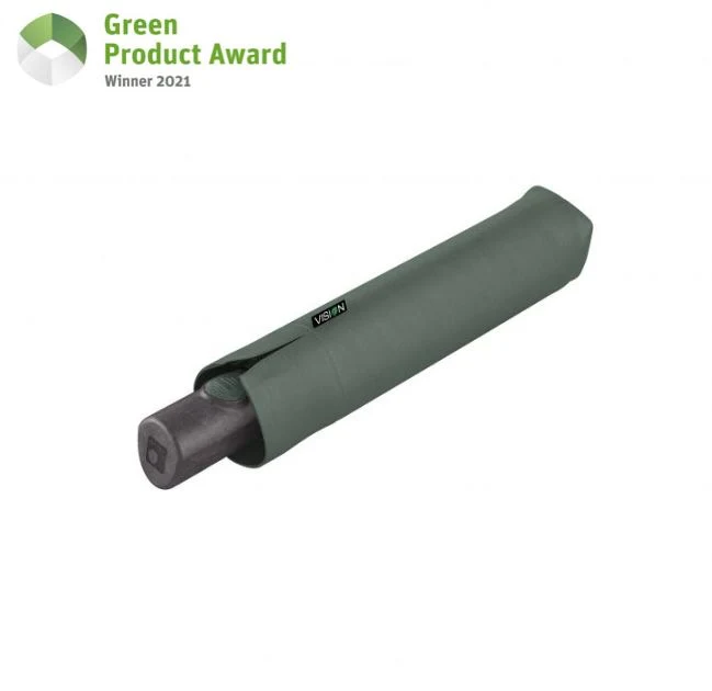 Knirps Vision Eco Automatic Folding Umbrella | Recycled PET | Biodegradable Handle | 5-Year Warranty | 120km/h