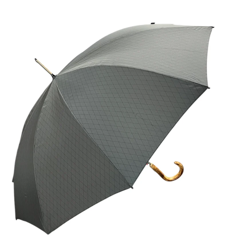 Knirps S.770 Gents Maple Wood Hook Handle Classic Umbrella | 10 Ribs | Italian Maple | Auto | 115cm | 100km/h