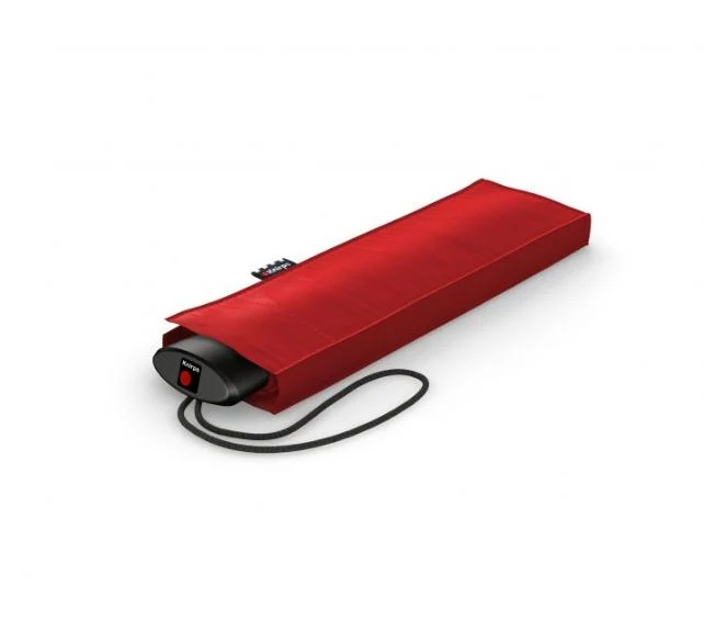 Knirps AS.050 Slim Small Manual Folding Umbrella | Ultra-Flat Format | 97cm Canopy | Just 190g