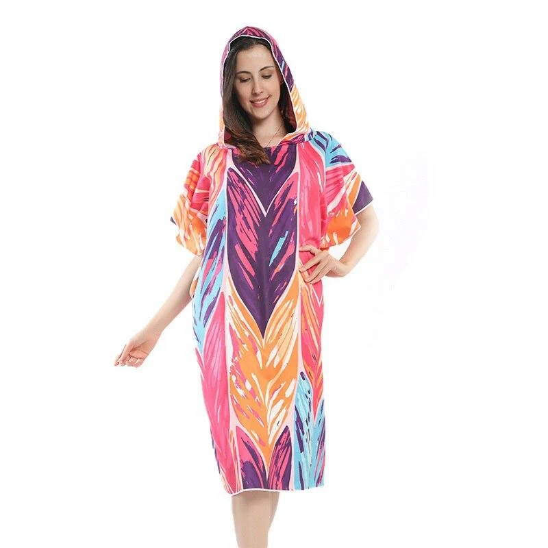 Poncho Bain Multicolore