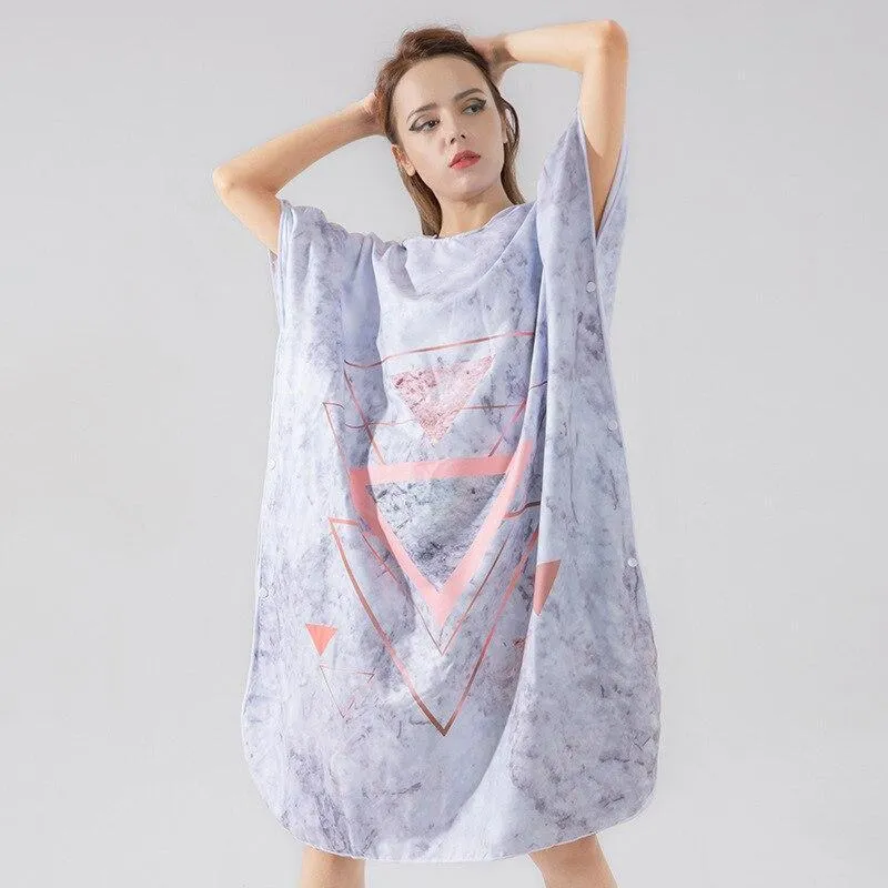 Poncho Bain Gris
