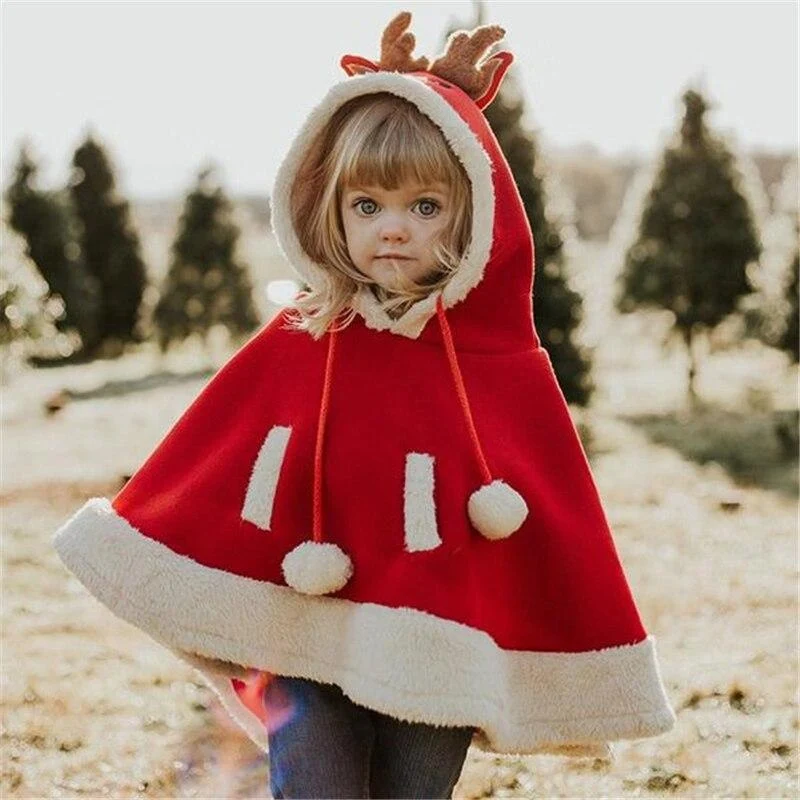 Poncho Enfant Renne
