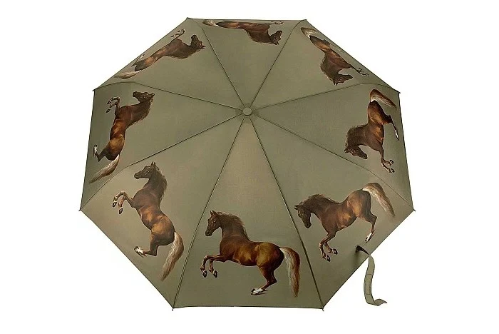 National Gallery x Fulton Minilite Umbrella - Stubbs Whistlejacket | Compact Art Print | Wind Resistant