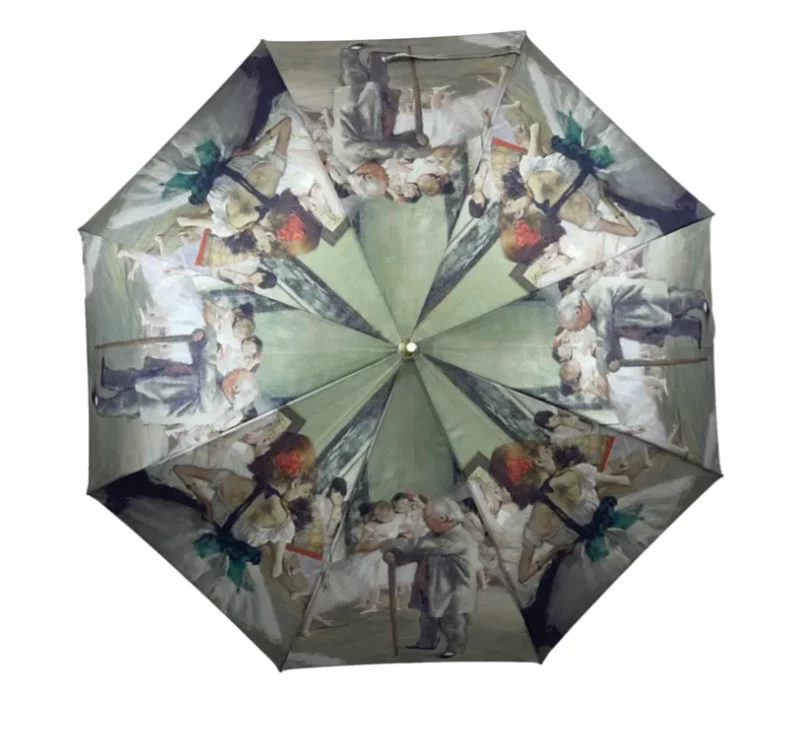 StormKing Auto Folding Artist Umbrella - Degas Ballet Class | Auto Open & Close | Gift Boxed | 103cm