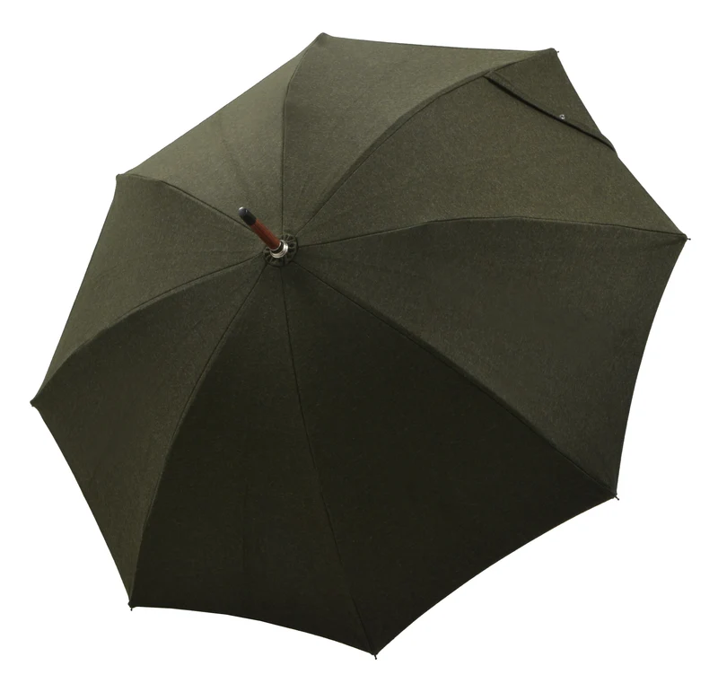 Chestnut Umbrella with Luxury Loden Fabric- Bespoke Umbrella