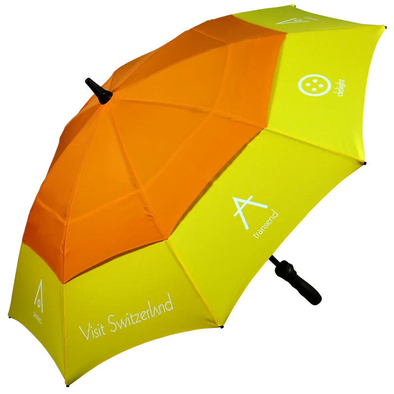 Pro-Brella Mini Vented Canopy Promotional Umbrella | MOQ 25 | Compact 105cm | Fibreglass