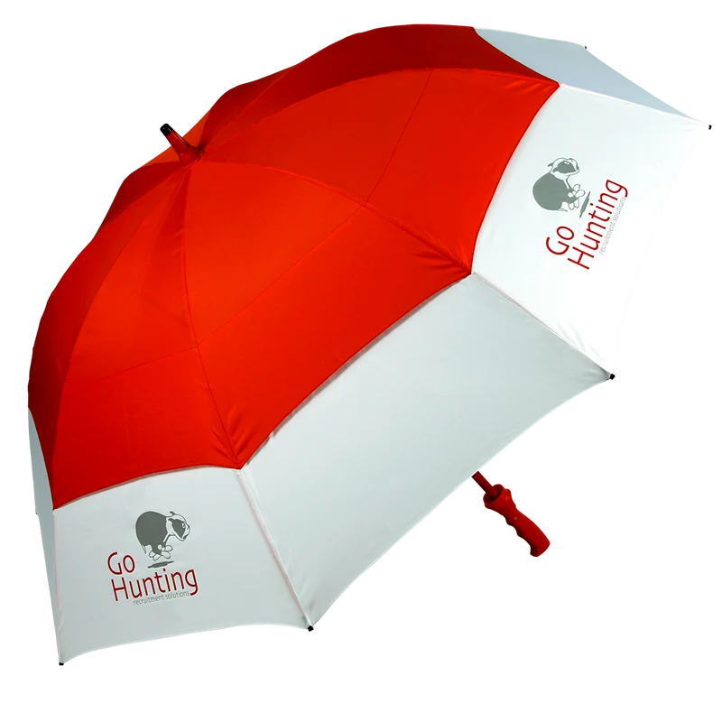 Pro-Brella Vented Sports Promotional Golf Umbrella | MOQ 25 | 130cm | Fibreglass Storm-Proof