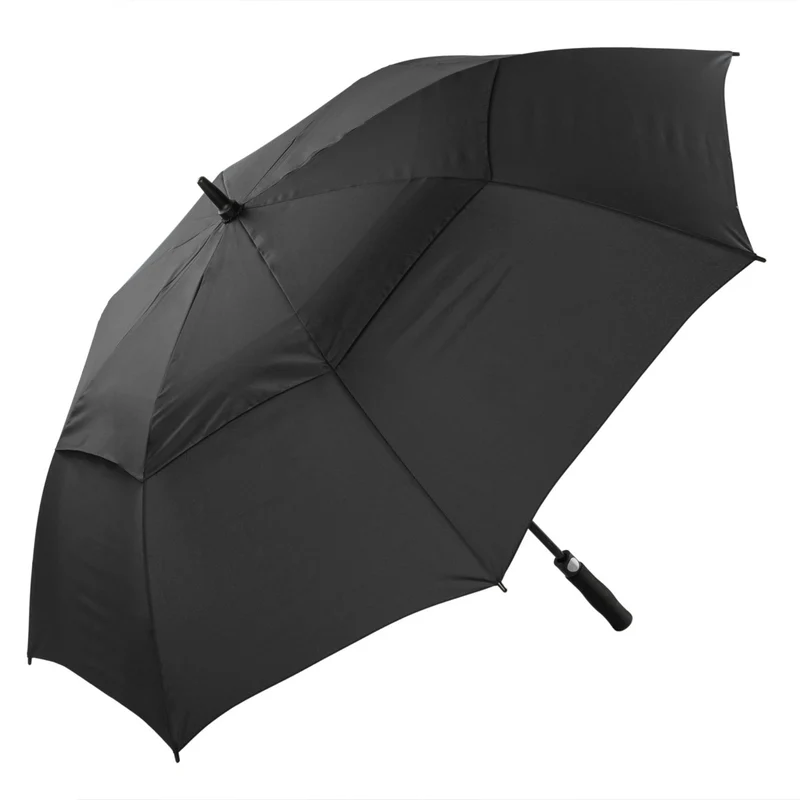 Automatic Vented Golf Umbrella | MOQ 24 | 135cm | Fibreglass | Custom Branded | 8 Colourways