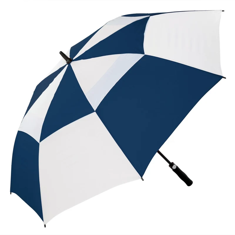 Automatic Vented Golf Umbrella | MOQ 24 | 135cm | Fibreglass | Custom Branded | 8 Colourways