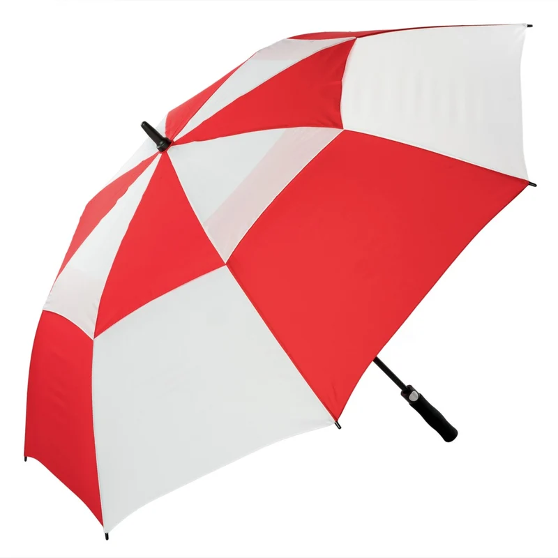 Automatic Vented Golf Umbrella | MOQ 24 | 135cm | Fibreglass | Custom Branded | 8 Colourways