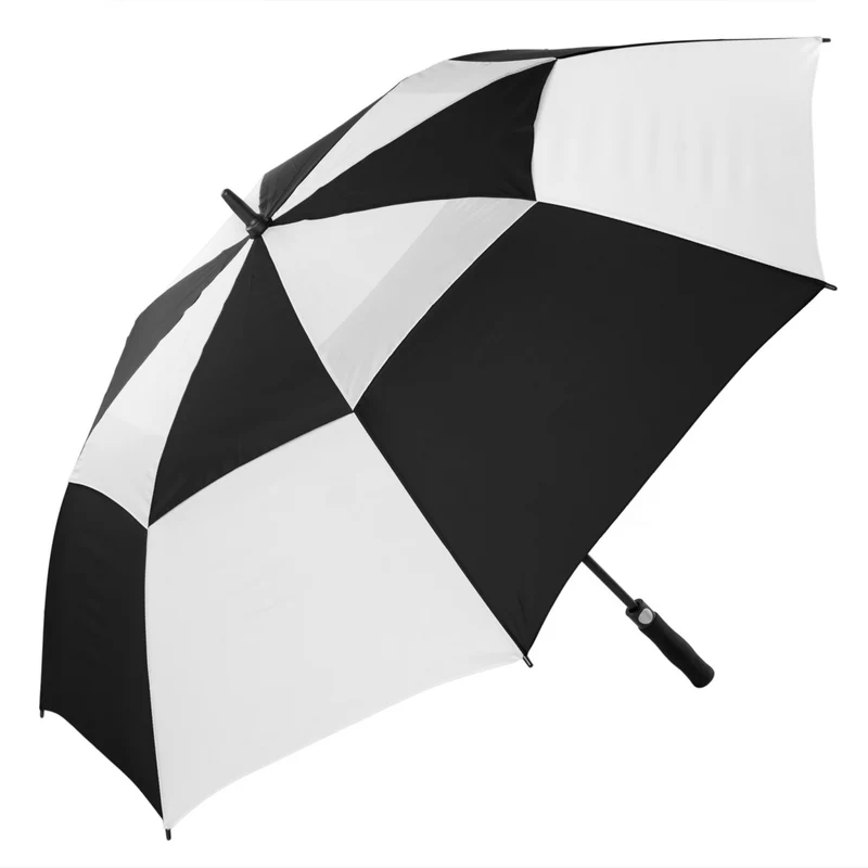 Automatic Vented Golf Umbrella | MOQ 24 | 135cm | Fibreglass | Custom Branded | 8 Colourways