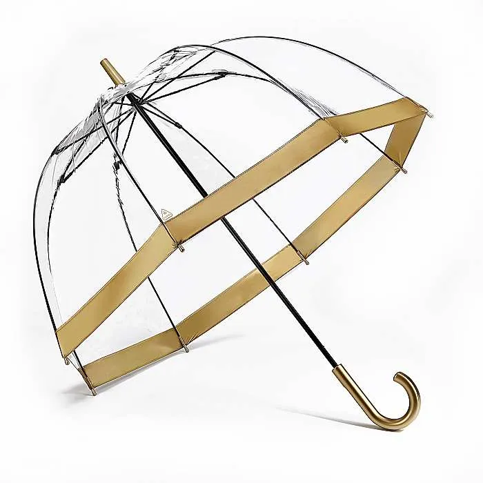Fulton Birdcage Clear Dome Umbrella - Printed Promotional | MOQ 24 | Corporate Branding Available