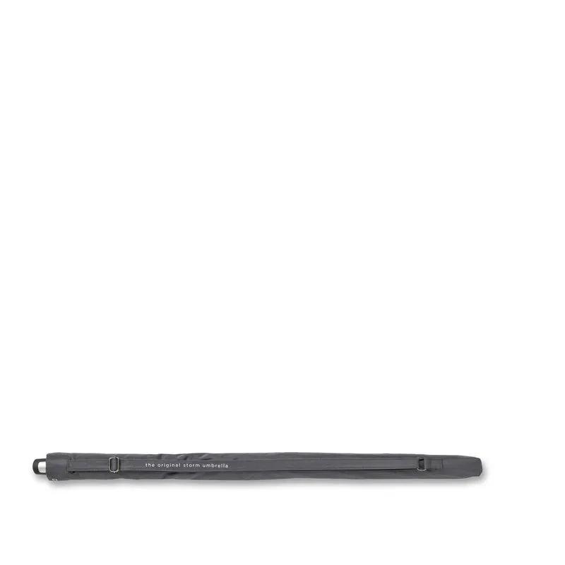 Senz Large Storm Umbrella - Black with Reflective Trim | UPF 50+ | Windproof to 100km/h
