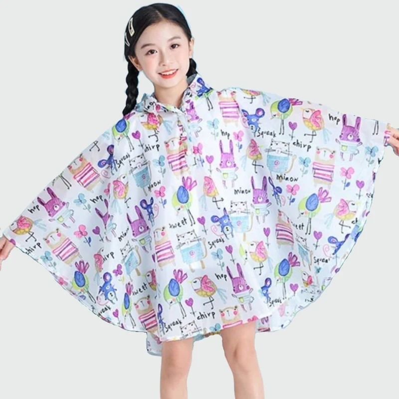 Poncho Pluie Fille Animaux