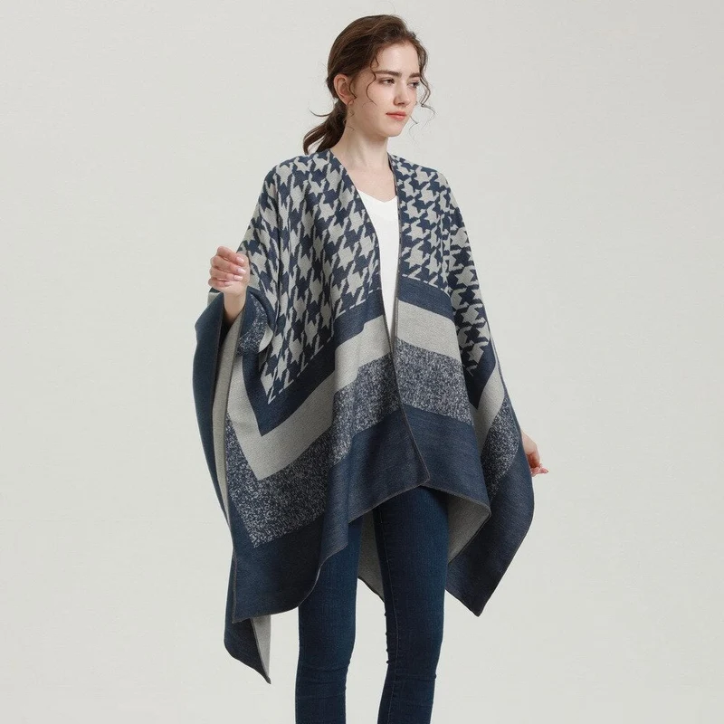 Poncho Femme Hiver Chaud