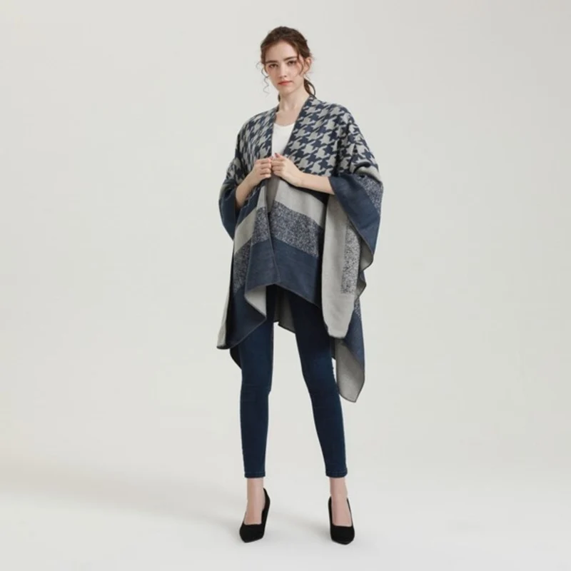 Poncho Femme Hiver Chaud