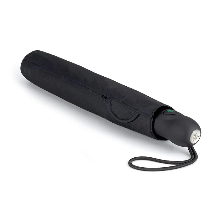 Fulton Open & Close Superslim Folding Umbrella - Black | Auto | Just 222g and 4cm Wide