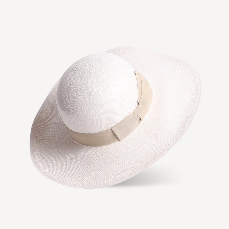 Toquilla Straw Brisa Panama - Bande Crème