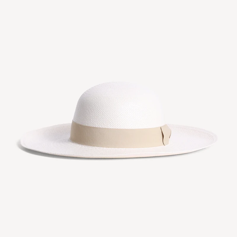Toquilla Straw Brisa Panama - Bande Crème