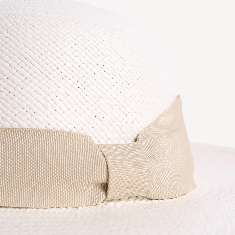 Toquilla Straw Brisa Panama - Bande Crème