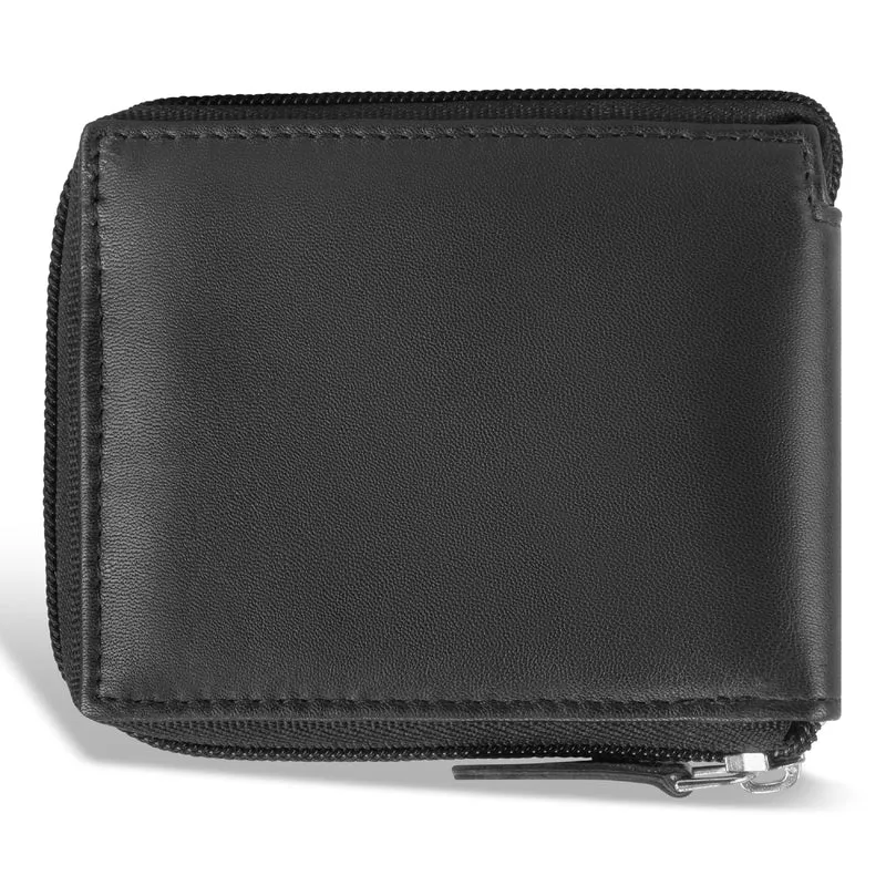 Classic / Leather Zip-Around Wallet *Drop Ship*