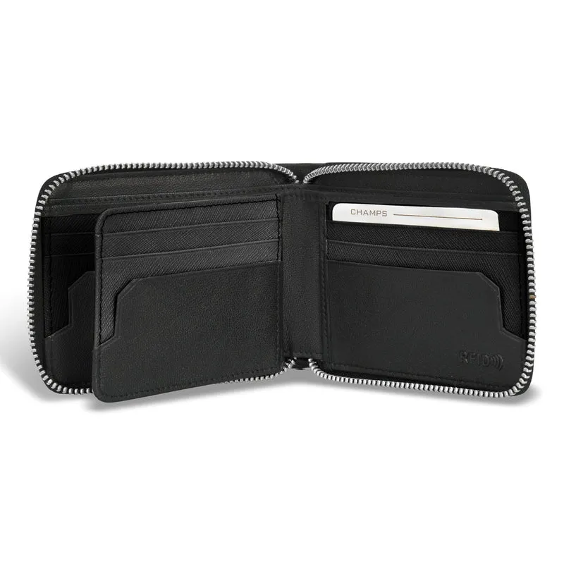 Iconic / Leather Zip Around Wallet *Drop Ship*