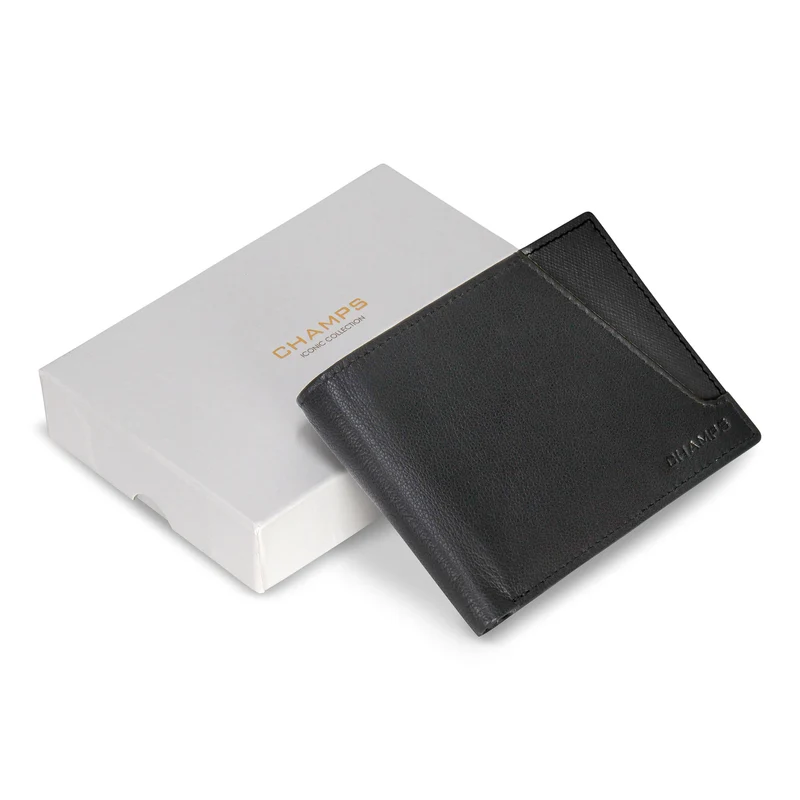 Iconic / Leather Center Wing Wallet *Drop Ship*