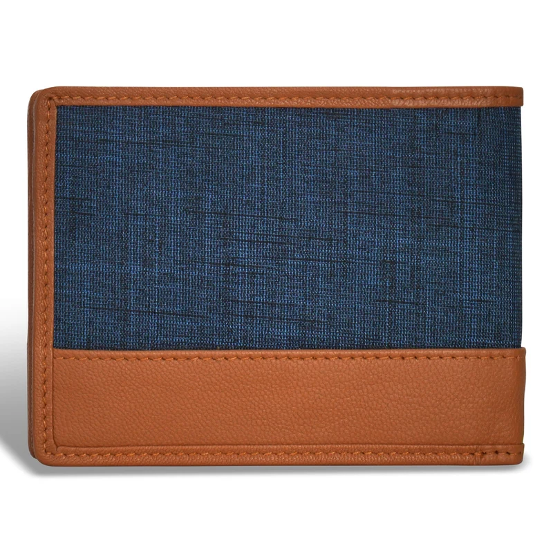 Denim / Leather Top Wing Wallet *Drop Ship*