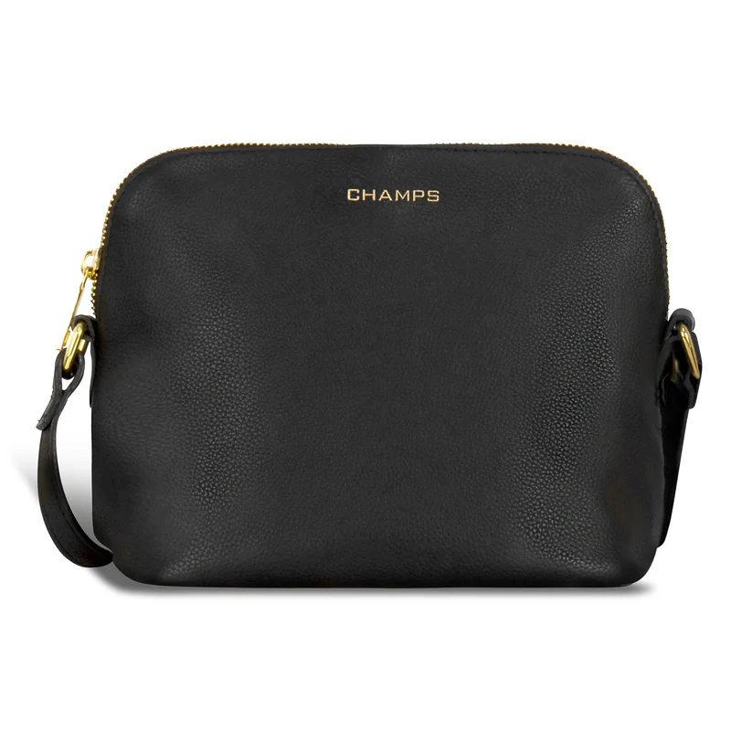 Gala / Leather Top-Zip Shoulder Bag *Drop Ship*