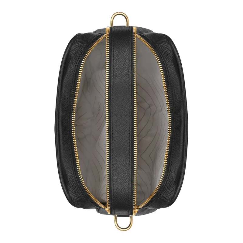Gala / Leather Double-Zip Shoulder Bag *Drop Ship*