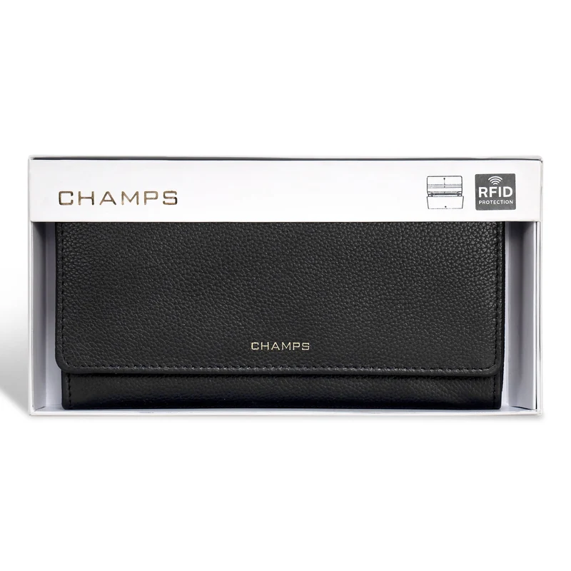 Gala / Leather Flap-Clutch Wallet *Drop Ship*