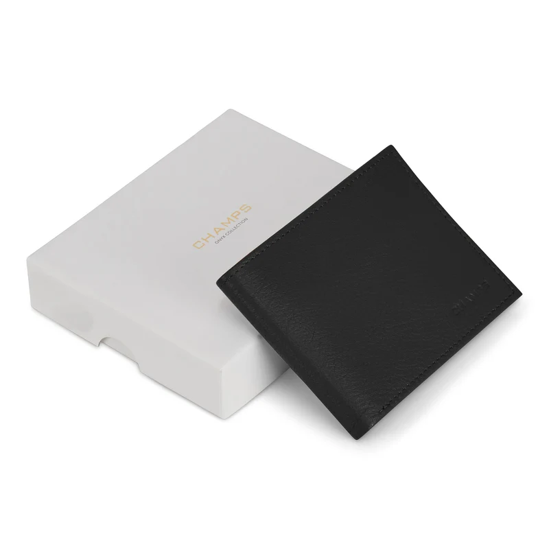 Onyx / Leather Bi-Fold Wallet *Drop Ship*