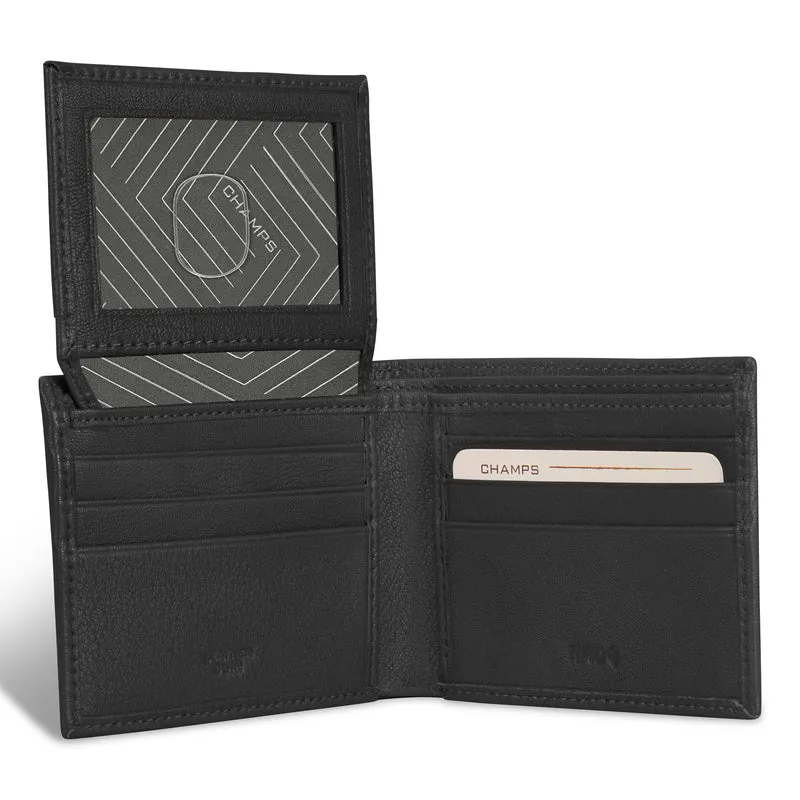 Onyx / Leather Top Wing Wallet *Drop Ship*