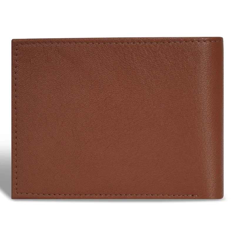 Onyx / Leather Center Wing Wallet *Drop Ship*