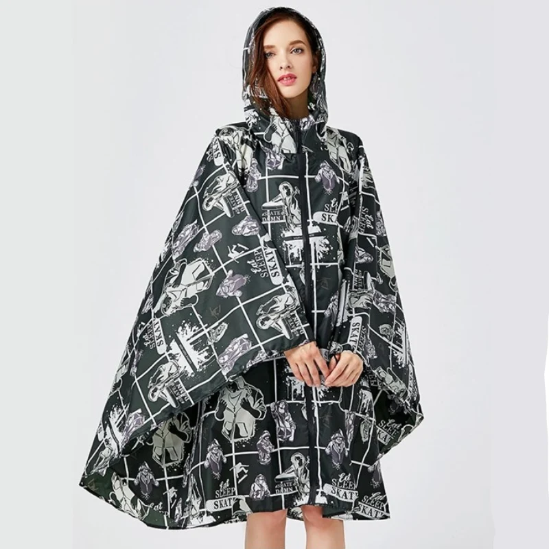 Poncho Pluie Skate Femme