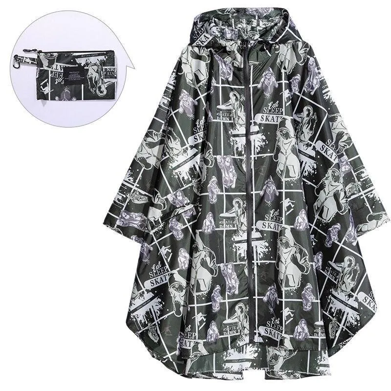 Poncho Pluie Skate Femme