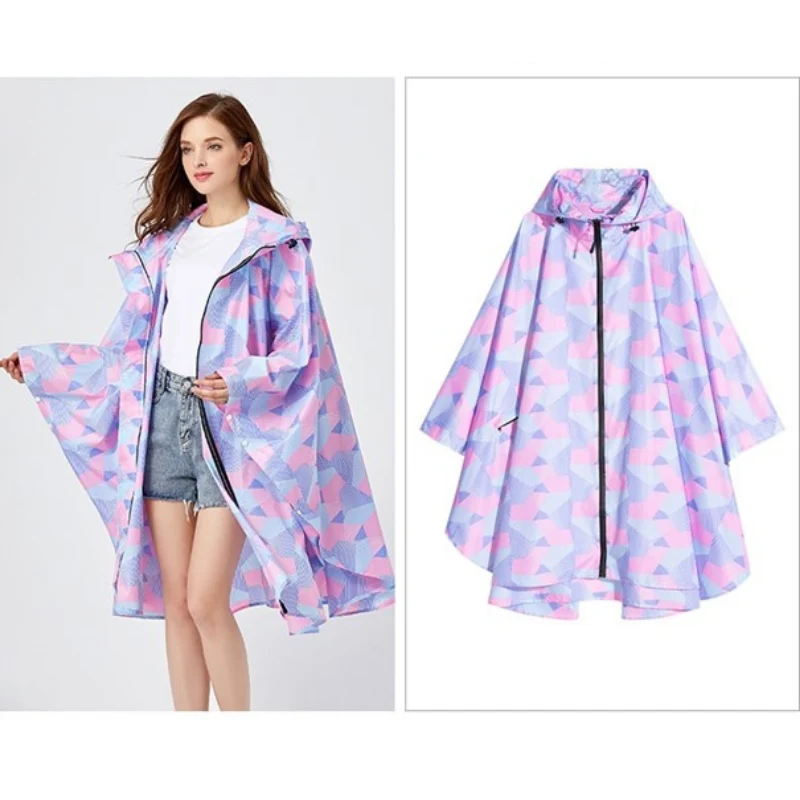 Poncho Pluie Rose & Violet Femme