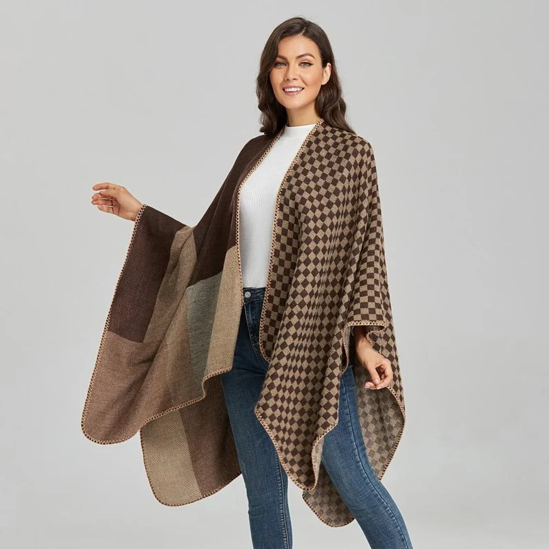 Grand Poncho Femme