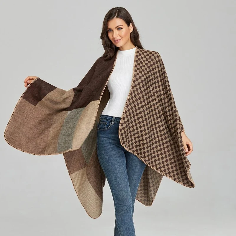 Grand Poncho Femme