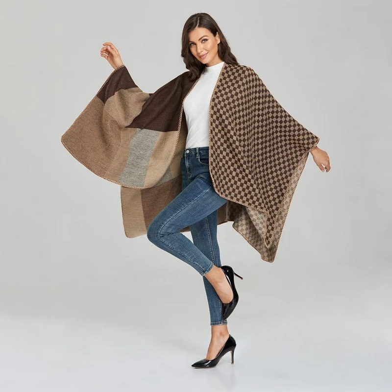 Grand Poncho Femme