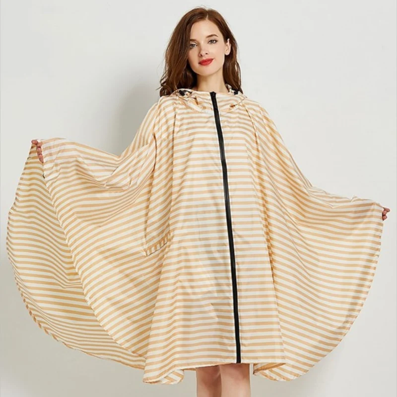 Poncho Pluie Rayure